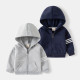 18M-6Y Toddler Boys Striped Sleeve Hooded Sweatshirt Jackets  Boys Clothing   