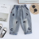 12M-5Y Toddler Boys Embroidered Letter Jeans  Boys Clothing   