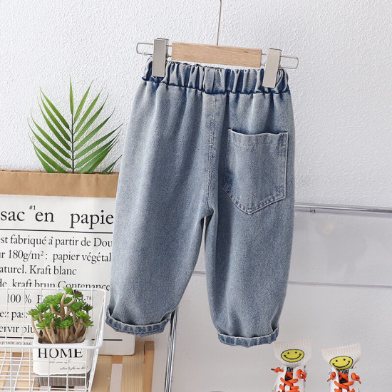 12M-5Y Toddler Boys Embroidered Letter Jeans  Boys Clothing   