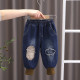 12M-5Y Toddler Boys Fake Ripped Jeans  Boys Clothing   