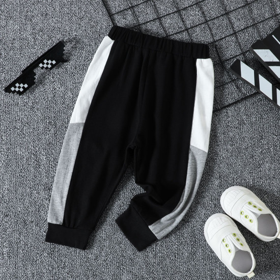 12M-5Y Toddler Boys Contrast Sports Pants  Boys Clothing   