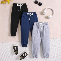 18M-6Y Toddler Boys Drawstring Set Of 3 Track Pants  Boys Boutique Clothing   