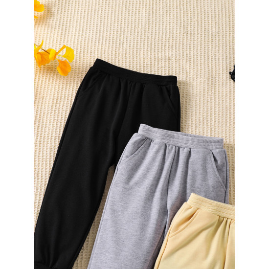 18M-6Y Toddler Boys Sweatpants Combination 3-Piece Set  Boys Clothing   