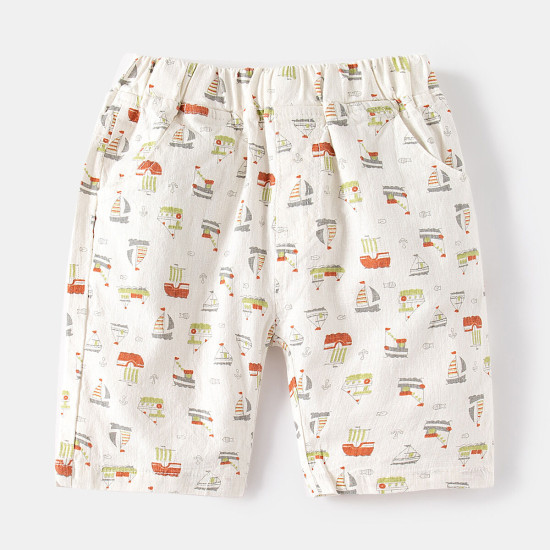 18M-6Y Toddler Boys Casual Slub Cotton Shorts  Boys Clothing   