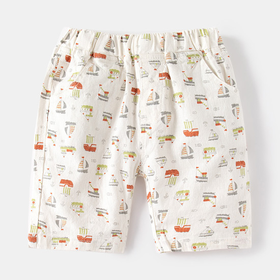 18M-6Y Toddler Boys Casual Slub Cotton Shorts  Boys Clothing   
