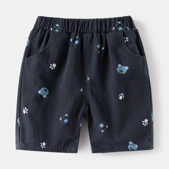 18M-6Y Toddler Boys Casual Bear Print Shorts  Boys Clothing   