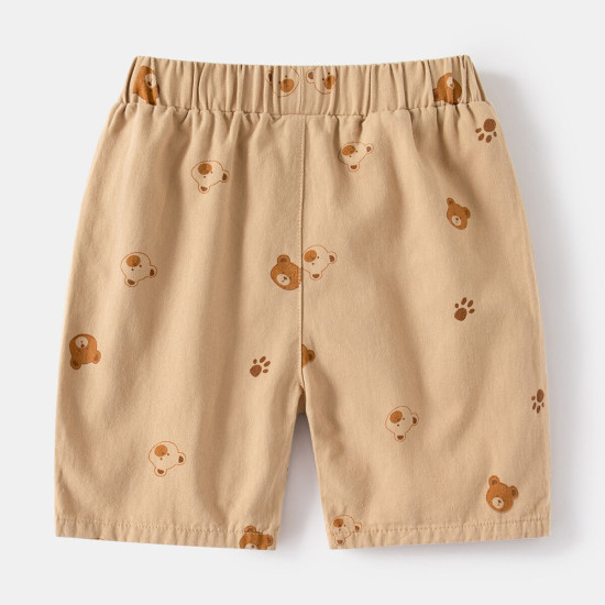 18M-6Y Toddler Boys Casual Bear Print Shorts  Boys Clothing   