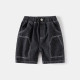 18M-6Y Toddler Boys Stylish Embroidered Pocket Denim Shorts  Boys Clothing   