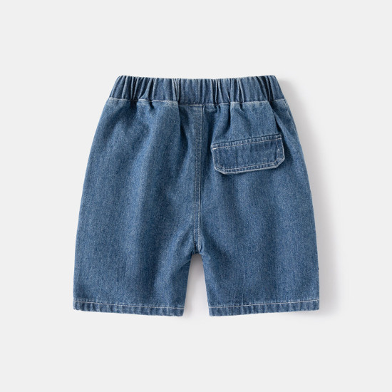 18M-6Y Toddler Boys Stylish Embroidered Pocket Denim Shorts  Boys Clothing   