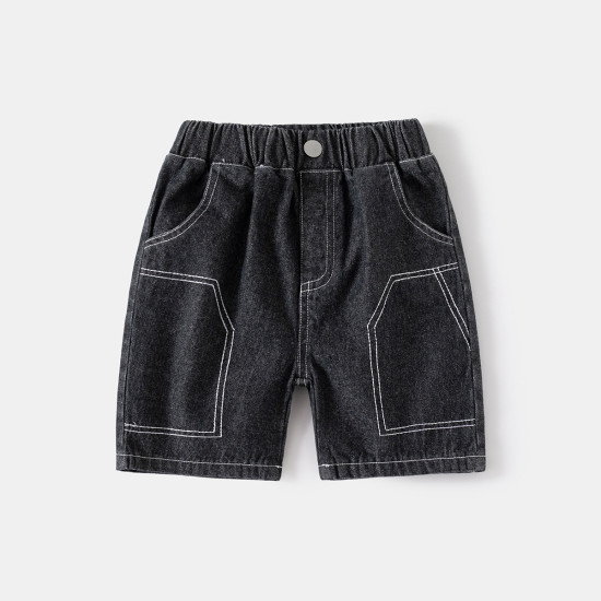 18M-6Y Toddler Boys Stylish Embroidered Pocket Denim Shorts  Boys Clothing   