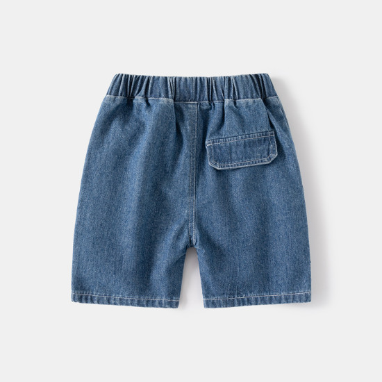 18M-6Y Toddler Boys Stylish Embroidered Pocket Denim Shorts  Boys Clothing   