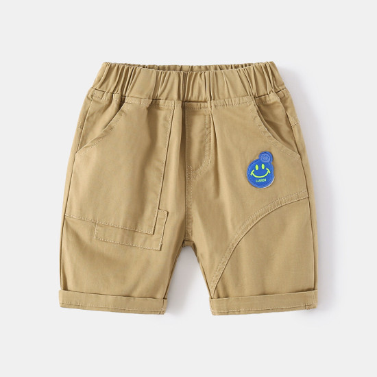 2-7Y Toddler Boys Trendy Smiley Face Pattern Shorts  Boys Clothing   