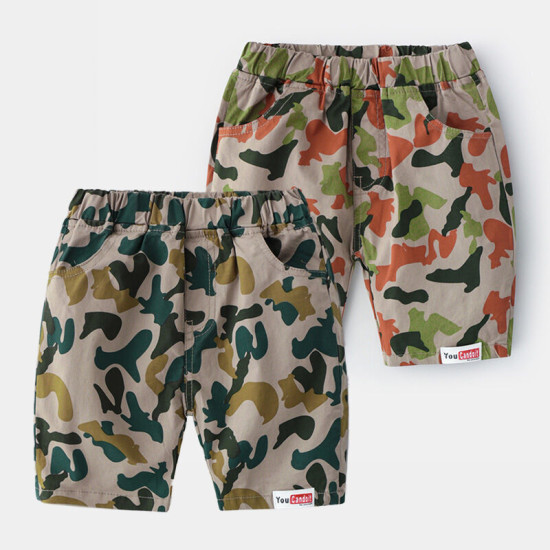 2-7Y Toddler Boys Personalized Camo Casual Shorts  Boys Clothing   