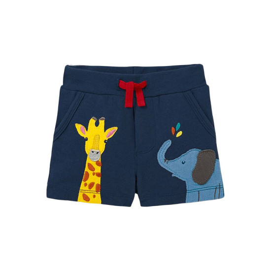 18M-7Y Toddler Boys Animal Embroidered Shorts  Boys Clothes   
