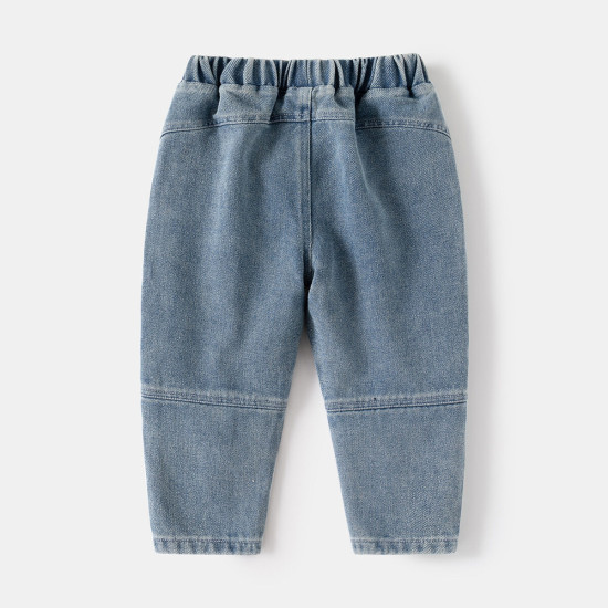 18M-6Y Toddler Boys Solid Color Denim Trousers  Boys Clothing   