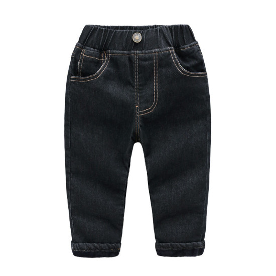 18M-6Y Toddler Boys Solid Color Fleece Jeans  Boys Clothing   