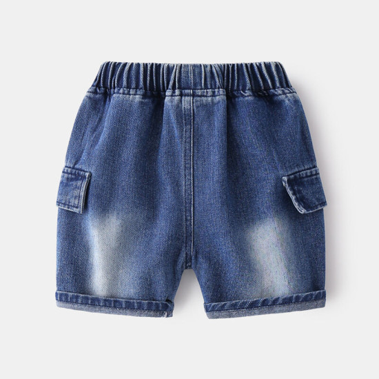 18M-6Y Toddler Boys Plain Pocket Denim Shorts  Boys Clothing   