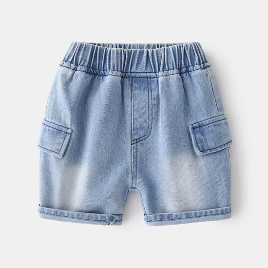 18M-6Y Toddler Boys Plain Pocket Denim Shorts  Boys Clothing   