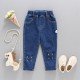 Kids Embroidered Stretch Denim Jeans  Toddler Boutique Clothing   