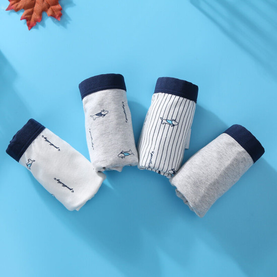 4-Pack 2-10Y Toddler Boys Dinosaur Cartoon Underpants  Boy Clothing   