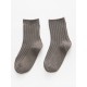 Solid Color Kid Knit Socks 210615624  