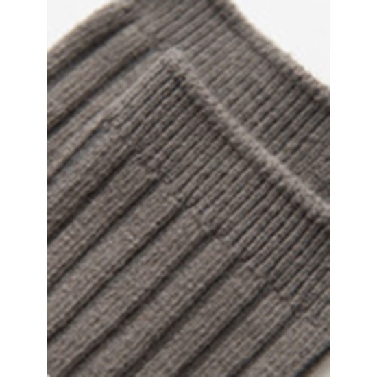 Solid Color Kid Knit Socks 210615624  