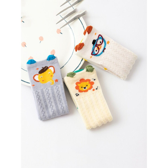 3 Packs Baby Cartoon Net Socks 210511021  