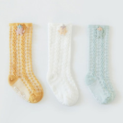 3-Pack Baby Kid Mesh Socks Summer Cartoon Pattern  