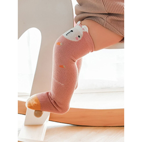 3-Pack Baby Kid Cartoon Knee High Stockings  