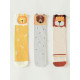 3-Pack Baby Kid Cartoon Knee High Stockings  