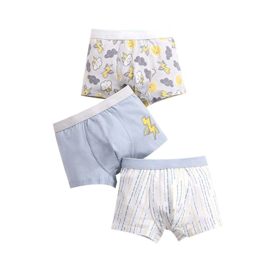 3-Pack Boy Cartoon Printed Boxer Briefs  
