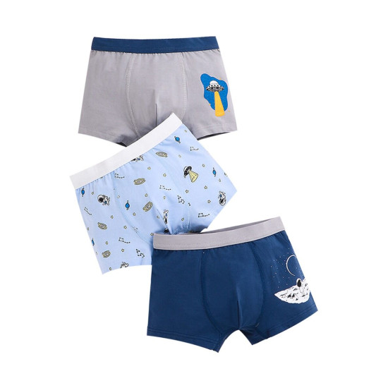 3-Pack Boy Cartoon Printed Boxer Briefs  