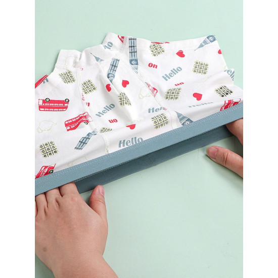 3-Pack Boy Cartoon Printed Boxer Briefs  