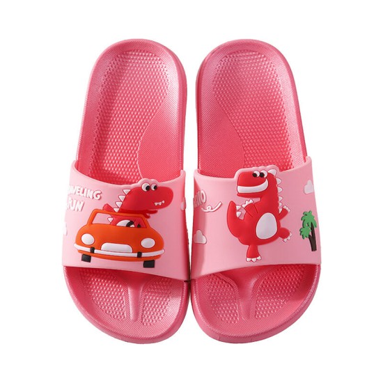 Toddler Slippers Boys Girls Summer Car Dinosaur Indoor Shoes For Kids Accessories    