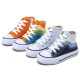 Kids Rain Canvas Shoes Color-block Zipper Shoelace  Kids Clothing   