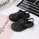 2-4Y Toddler Unisex Candy Color Sandals Breathable Hollow Out PVC Summer Shoes Trendy  Shoes   