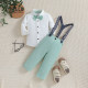 12M-6Y Toddler Boys Suit Sets Shirts And Suspender Pants  Boys Boutique Clothing   