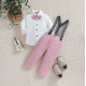 12M-6Y Toddler Boys Suit Sets Shirts And Suspender Pants  Boys Boutique Clothing   