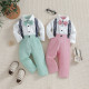 12M-6Y Toddler Boys Suit Sets Shirts And Suspender Pants  Boys Boutique Clothing   