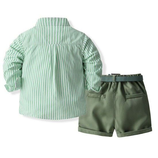 12M-5Y Toddler Boys Sets Striped Shirts & Shorts  Boys Clothing   