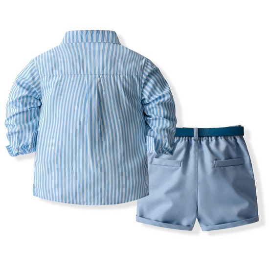 12M-5Y Toddler Boys Sets Striped Shirts & Shorts  Boys Clothing   