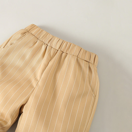 18M-6Y Toddler Boys Suit Sets Striped Vest & Shirts & Pants  Boys Boutique Clothing   