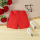 12M-5Y Toddler Boys Valentine's Day Gentleman Set Love Letter Printed Shirt Shorts  Boys Clothing   