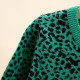 3-7Y Unisex Christmas Round Neck Leopard Print Sweater Knitted Cardigan  Toddler Boutique Clothing   