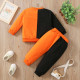 18M-6Y Toddler Boys Halloween Pumpkin Lantern Patchwork Pullover Trousers Set  Boys Clothes   
