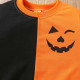 18M-6Y Toddler Boys Halloween Pumpkin Lantern Patchwork Pullover Trousers Set  Boys Clothes   