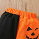 18M-6Y Toddler Boys Halloween Pumpkin Lantern Patchwork Pullover Trousers Set  Boys Clothes   
