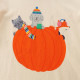 18M-7Y Toddler Halloween Pumpkin Print Rainbow Striped Sleeve Tops  Toddler Clothes   