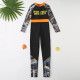 5-9Y Graphic Pring Long Sleeve Colorblock Letter Jumpsuit Swimwear  Kids Boutique Clothing  
