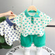 12M-5Y Toddler Boys Sets Lapel Short Sleeve Suit  Girls Clothes   
